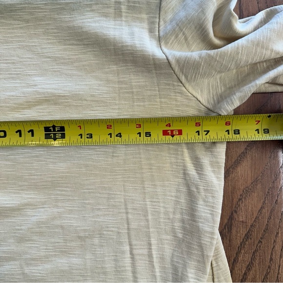 J. Jill 100% Pima Cotton Boat Neck Tunic Yellow Size Small - Picture 8 of 9